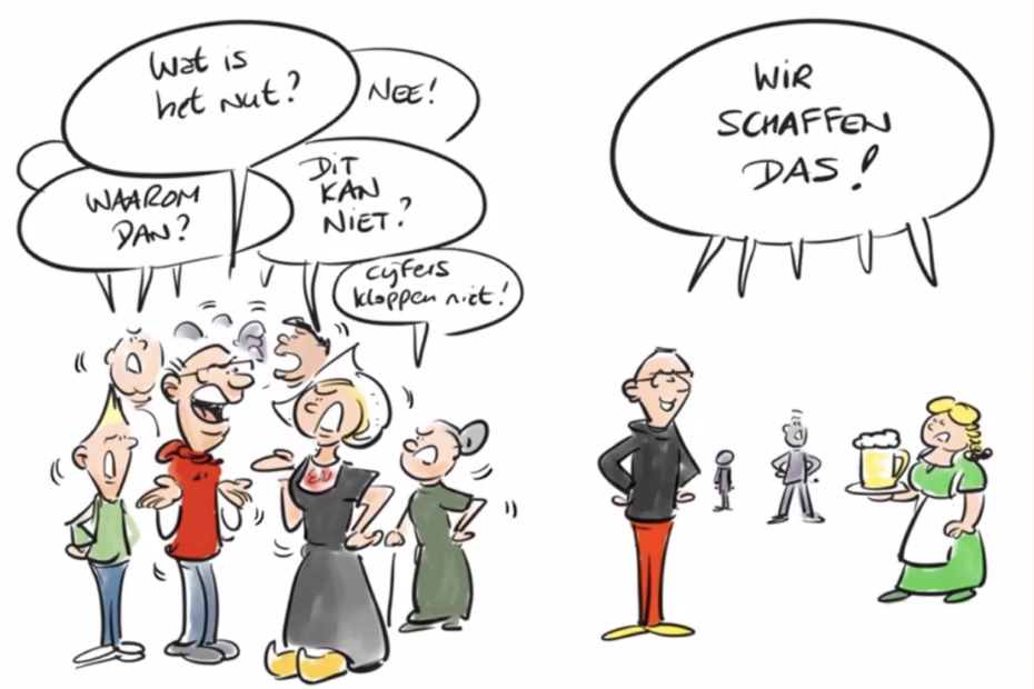 Duitsland vs Nederland cartoon
